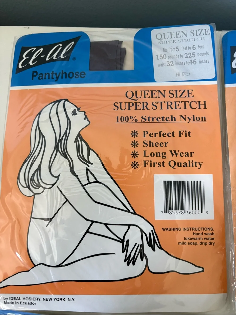 Queen Size Super Stretch Pantyhose - 4 Assorted colors NWT